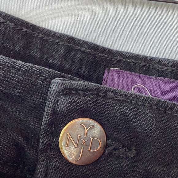 Not Your Daughter’s Jeans. Black with sequins detailing on back pockets. 12P - Picture 3 of 10